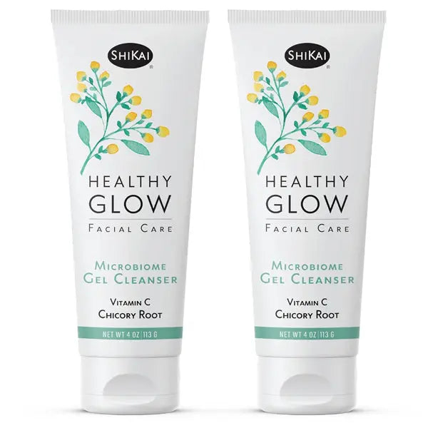 2 Pack - ShiKai Healthy Glow Microbiome Gel Face Cleanser 4oz ShiKai